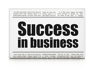 Image showing Finance concept: newspaper headline Success In business