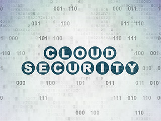 Image showing Safety concept: Cloud Security on Digital Paper background