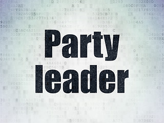 Image showing Political concept: Party Leader on Digital Paper background
