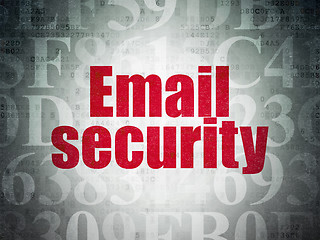 Image showing Safety concept: Email Security on Digital Paper background