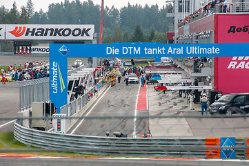 Image showing DTM (Deutsche Tourenwagen Meisterschaft) on MRW (Moscow RaceWay), Moscow, Russia, 2013-08-04