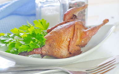 Image showing baked quail