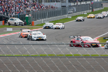 Image showing DTM (Deutsche Tourenwagen Meisterschaft) on MRW (Moscow RaceWay), Moscow, Russia, 2013-08-04