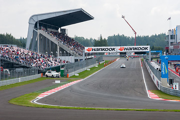 Image showing DTM (Deutsche Tourenwagen Meisterschaft) on MRW (Moscow RaceWay), Moscow, Russia, 2013-08-04