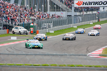 Image showing DTM (Deutsche Tourenwagen Meisterschaft) on MRW (Moscow RaceWay), Moscow, Russia, 2013-08-04