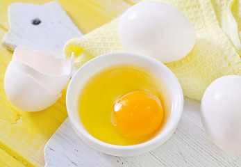 Image showing raw eggs