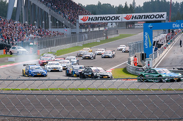 Image showing DTM (Deutsche Tourenwagen Meisterschaft) on MRW (Moscow RaceWay), Moscow, Russia, 2013-08-04