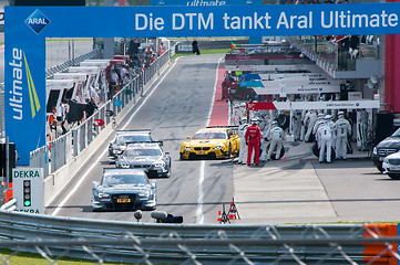 Image showing DTM (Deutsche Tourenwagen Meisterschaft) on MRW (Moscow RaceWay), Moscow, Russia, 2013-08-04