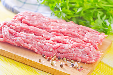 Image showing minced meat with spice