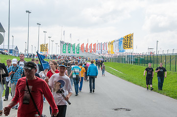 Image showing DTM (Deutsche Tourenwagen Meisterschaft) on MRW (Moscow RaceWay), Moscow, Russia, 2013-08-04