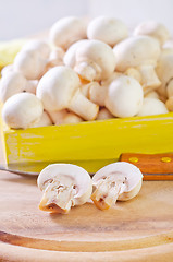 Image showing raw mushroom