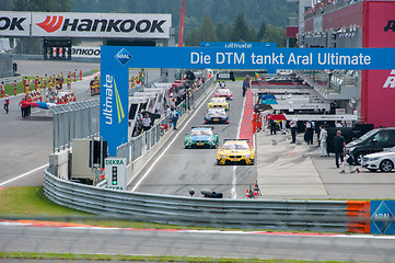 Image showing DTM (Deutsche Tourenwagen Meisterschaft) on MRW (Moscow RaceWay), Moscow, Russia, 2013-08-04