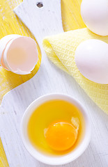 Image showing raw eggs