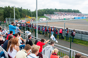 Image showing DTM (Deutsche Tourenwagen Meisterschaft) on MRW (Moscow RaceWay), Moscow, Russia, 2013-08-04