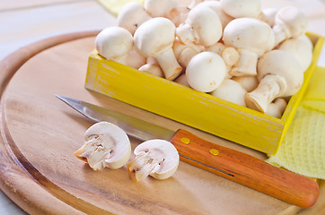 Image showing raw mushroom