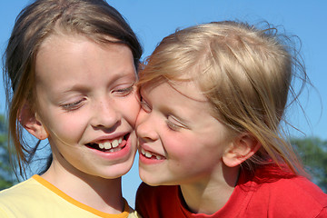 Image showing Sisterly love