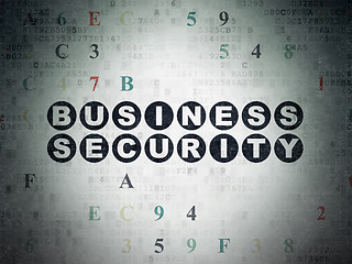 Image showing Security concept: Business Security on Digital Paper background