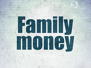 Image showing Banking concept: Family Money on Digital Paper background