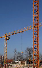 Image showing Industrial cranes