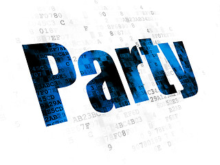 Image showing Entertainment, concept: Party on Digital background