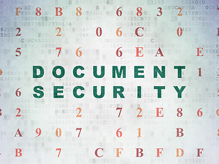 Image showing Privacy concept: Document Security on Digital Paper background