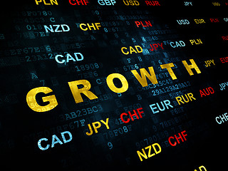 Image showing Finance concept: Growth on Digital background