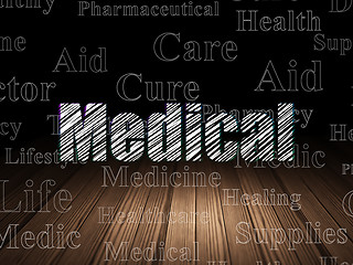 Image showing Healthcare concept: Medical in grunge dark room