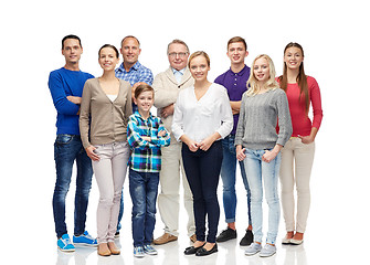 Image showing group of smiling people