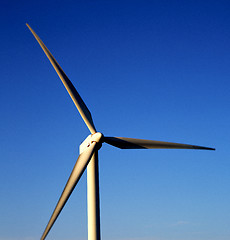 Image showing  wind turbines anhe sky in  isle of lanzarote spain 