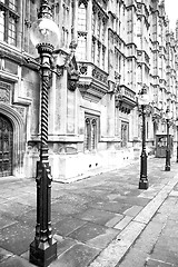 Image showing europe in the wall of london lantern and abstract illumination