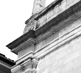 Image showing abstract old column in the  country  of europe italy and marble 