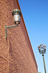 Image showing  street lamp in morocco africa   decoration  brick