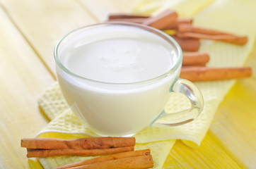 Image showing milk with cinnamon