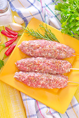 Image showing raw kebab