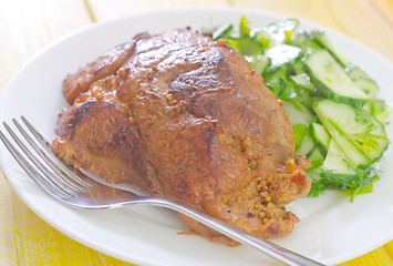 Image showing baked meat