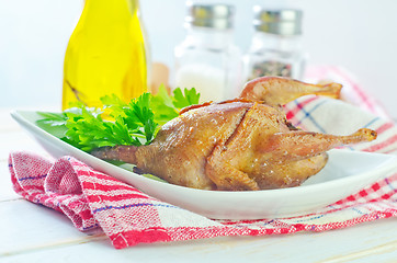 Image showing baked quail