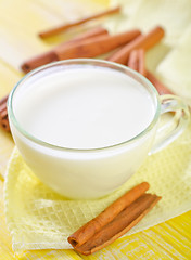 Image showing milk with cinnamon