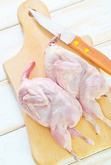 Image showing raw quail