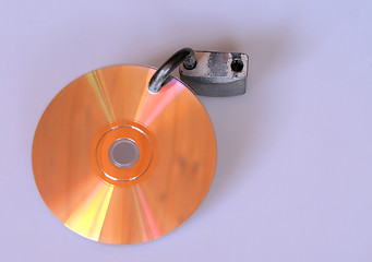 Image showing CD With Padlock
