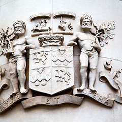 Image showing england  historic   marble and statue in old city of london 