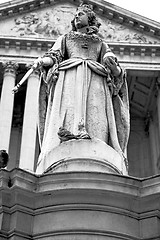 Image showing marble and statue in old city of london england