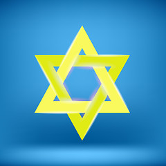 Image showing Yellow Star of David