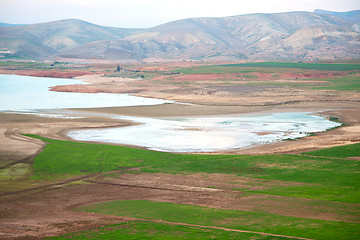 Image showing pond and lake in the mountain morocco 
