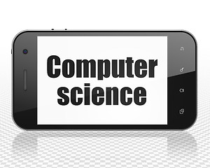 Image showing Science concept: Smartphone with Computer Science on display