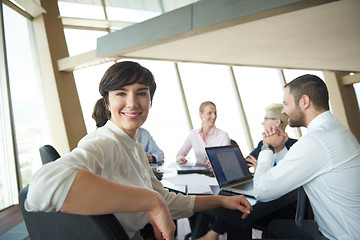 Image showing business woman on meeting