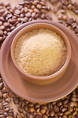 Image showing coffee and sugar