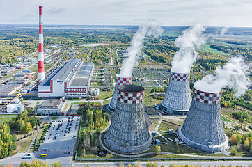 Image showing City Energy and Warm Power Plant. Tyumen. Russia