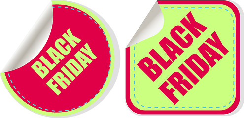 Image showing Black Friday sale inscription design template. Black Friday banner. Vector illustration