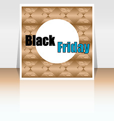 Image showing Black Friday sale inscription design template. Black Friday banner. Vector illustration