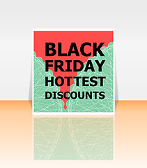 Image showing Black Friday sale inscription design template. Black Friday banner. Vector illustration